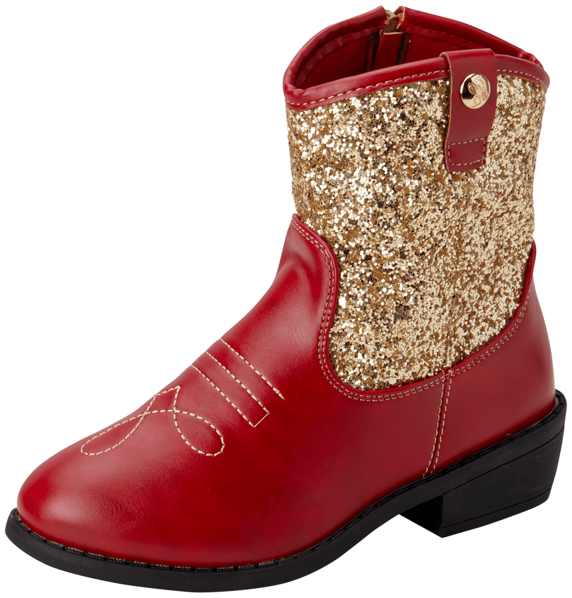 bebe Girls' Boots - Western Cowboy Boots with Glitter (Toddler/Girl