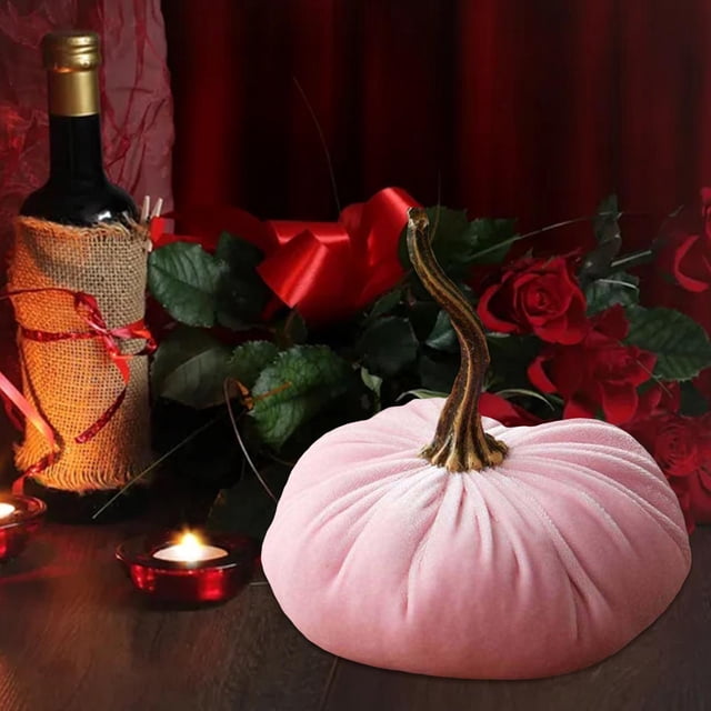 Calabazas de terciopelo Yotijar Decoración Relleno de imitación para Acción de Gracias