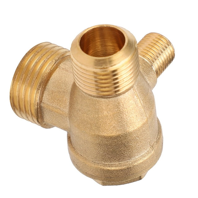 Clapet Anti-Retour Fileté, Laiton Clapet de Retour en Laiton pour Compresseurs pour Compression Inverse