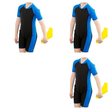 

wrea 3pcs Kids Swimwear Summer Boys Swimsuit Girl Swimming Children Sport Sunproof Beachwear Baby Bathing Suit