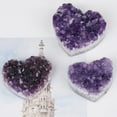 thumbnail image 4 of Amethyst Healing Stones, Heart-Shaped Crystal Rocks, Healing Amethyst Crystal,Crystal Geode Cluster,Quartz Crystals Mineral Stones,Home Decor Crystal Gifts,1.6 - 2 inch, 4 of 7