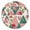 Pioneer Flower Floral, variant on Pioneer Flower Floral Print Pattern Round Fitted Tablecloth with Elastic Edge,Dining Table Cover Waterproof,Outdoor Round Tablecloth for Camping,Dining,Indoor and Outdoor