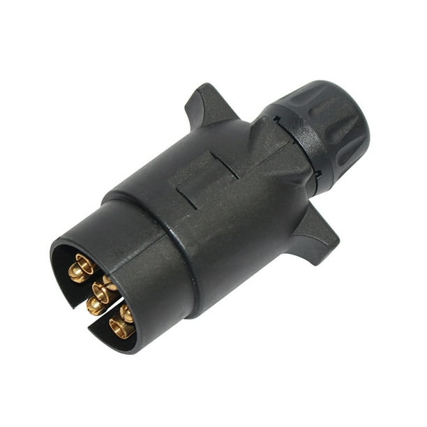 Speravity Enchufe de remolque de 7 pines y 12V, convertidor de remolque de vehículo, conector de cableado eléctrico de remolque, adaptador de Vehículos, repuestos y accesorios Mis
