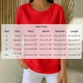 thumbnail image 7 of KyCheLot Women's 3/4 Sleeve Crewneck Sweatshirt Lightweight Waffle-Knit Pullover Solid Color Casual Fall Tops, 7 of 7