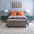 thumbnail image 5 of Allora Modern Two Drawer Wooden Nightstand with Two Drawers in Dark Green, 5 of 14