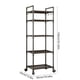 thumbnail image 3 of Carro de almacenaje para cocina con estantes de múltiples capas, plástico impermeable, ruedas giratorias 360°, para baño, despensa, lavandería y oficina, blanco o negro., 3 of 6