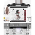 thumbnail image 4 of Large Induction Cooktop Protector Mat Snowman Stove Top Covers for Electric Stove, Christmas Cardinal Birds Red Black Buffalo Plaid Decorative Stove Burner Cover Mats, Glass Top Stove Cover, 4 of 7