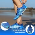 thumbnail image 3 of AUXDIQ Water Shoes Women Men Quick Dry Aqua Shoes Barefoot Beach Swim Shoes, Blue, 12 US, 3 of 6