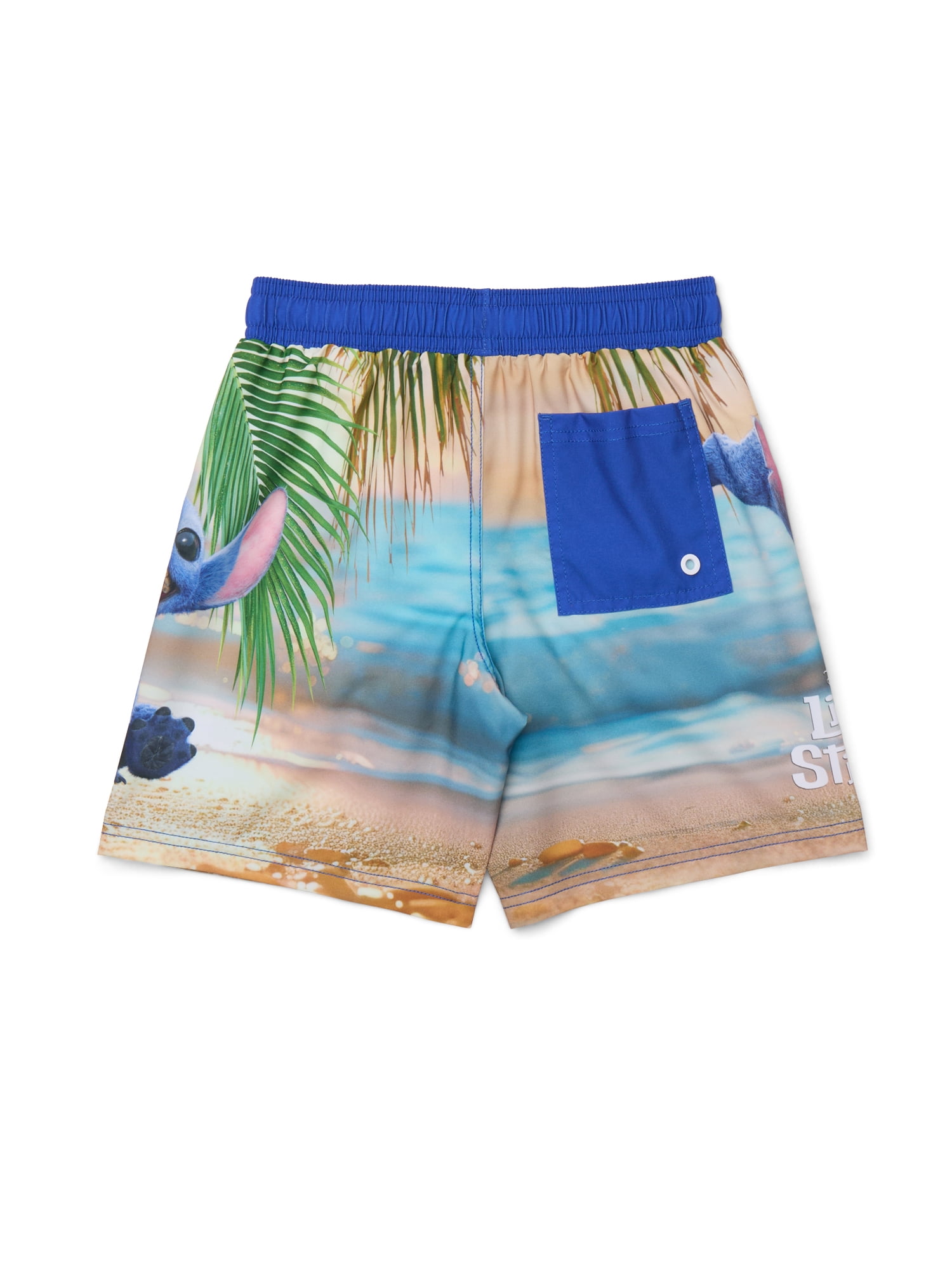 Stitch Boys Swim Trunks, Sizes 4-12