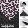 thumbnail image 3 of Pink and Black Of Leopard Print Kitchen Rugs Sets Of 3,Kitchen Runner Rugs Non Skid Washable,Decorative Kitchen Floor Mats for Kitchen,Sink,Laundry,17"x30"+ 17"x47" + 17"x59", 3 of 6