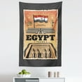 thumbnail image 1 of Vintage Egyptian Tapestry, Exotic World Travel Pharaoh Eye National Flag Graphic, Fabric Wall Hanging Decor for Bedroom Living Room Dorm, 5 Sizes, Grey and Multicolor, by Ambesonne, 1 of 1