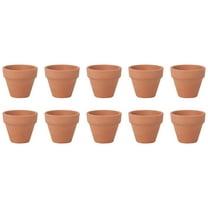 icolorfuled 10 Mini Terracotta Clay Pots 45x4cm for Succulents & Plants