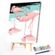 thumbnail image 2 of Cuadros Decorativos Pintura por números flamencos dibujo pintado a mano imagen Digital decoración del hogar Tmvgtek embutido en tela, 2 of 9