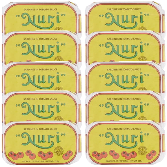 Nuri Portuguese Sardines in Tomato Sauce - 10 Pack - (4.4 oz cans)