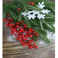 thumbnail image 3 of 30pcs Artificial Red Berry Picks - Christmas Holly Berry Branches Red Berry Stems for Holiday Home Decor and Crafts, 3 of 5
