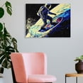 thumbnail image 3 of Chilfamy Surfboard Canvas Prints Wall Art for Home Decor Ready To Hang Room Office Theme Design 16x12in, 3 of 6