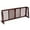 Brown, variant on Pefilos 20"-80" Adjustable Wooden Dog Fence Indoor, Freestanding Pet Gates for Dogs, Step Over Dog Gate Extra Wide for House, Doorways, Stairs, Brown