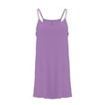 thumbnail image 4 of Miluxas Cute Athletic Dress for Women Tennis Dress with Shorts Sleeveless Spaghetti Strap Casual Mini Golf Dress Pockets Purple XXXXL(XXXXL), 4 of 8