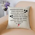 thumbnail image 4 of Friendship Gift Throw Pillow Cover Best Friend to my Sister Gift Pillow Cases Inspirational Gift for Sister Friend Appreciation Gift Birthday Gift, 4 of 6