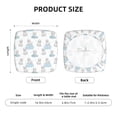 thumbnail image 5 of KLL Playful Polar Bear Pals Pattern Seat Covers for Dining Room Chairs,Washable Chair Seat Chair Covers Seat Protector-Six Piece, 5 of 7