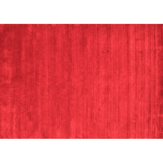 Ahgly Company Indoor Rectangle Abstract Red Contemporary Area Rugs, 8' x 12'