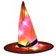 thumbnail image 1 of Sombrero de bruja con luz Led, gorro de mago brillante, accesorio de fiesta, decoración de disfraces, 1 of 2