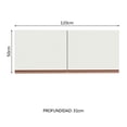 thumbnail image 3 of Alacena Madesa Reims 120 x 50 cm 2 puertas blanco, 3 of 8