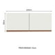thumbnail image 3 of Alacena Madesa Reims 120 x 50 cm 2 puertas blanco, 3 of 8