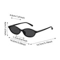 thumbnail image 2 of sususu Retro Oval Sunglasses for Women Vintage 90s Y2K Trendy Designer Sun Glasses Brown1, 2 of 7