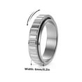 thumbnail image 2 of Rotatable Vertical Stripe Stainless Steel Fidget Ring for Women Men, Anxiety Mood Fidget Jewelry, 2 of 7