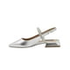thumbnail image 2 of Flat Balerina Dama Plateado Tacon Ancho Salamandra® Correa plateado 24.5, 2 of 7