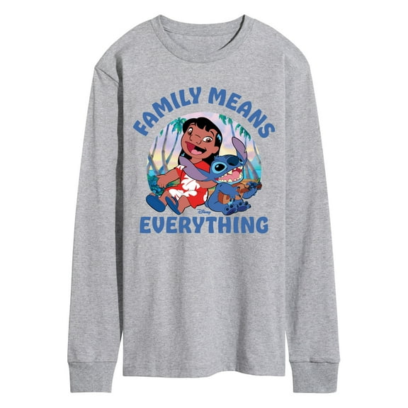 Lilo & Stitch - Family Means Everything - Men's Long Sleeve Graphic T-Shirt
