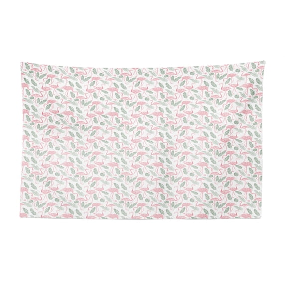 Clouds Tapestry, Pattern of Rainbows and Rain in Pastel Color, Fabric Wall Hanging Decor for Bedroom Living Room Dorm, 2 Sizes, Dark Ceil Blue Lilac, by Ambesonne