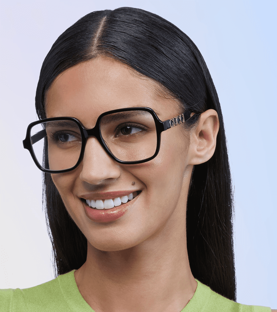 Gucci EYEGLASSES GG1193O-001-56 New with case Gucci GG1193O 001 - Eyeglasses for Woman – LookerOnline main image 4