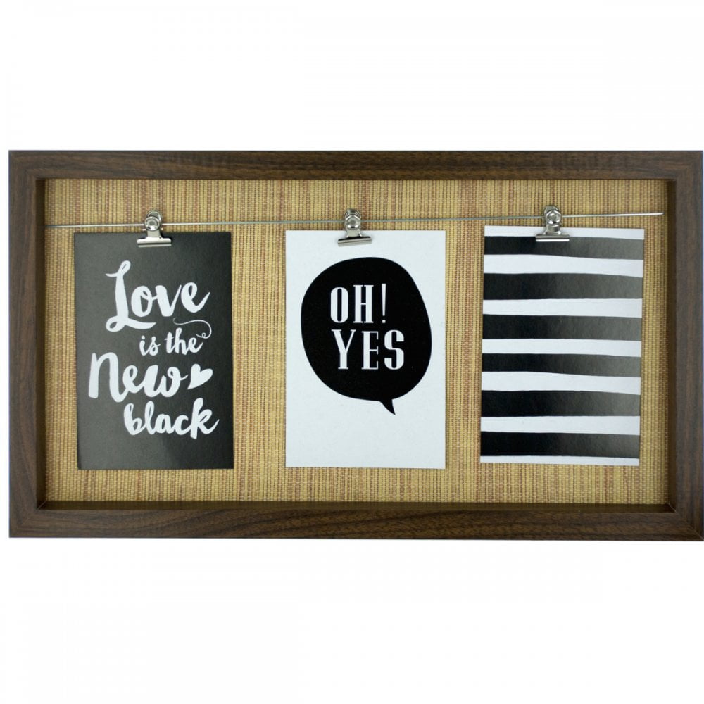 Brown Wire Hanger Photo Frame