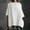 White shirts for women, variant on up to 60% off Gifts Usmixi Shirts for Women Plus Size Breathable Cotton Linen Vintage Pullover Tops Tees Summer Trendy Solid Elbow-Length Crewneck Ladies Blouses Gray s
