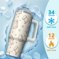 thumbnail image 4 of Holiday Snowman 30oz Winter Christmas Stainless Steel Coffee Cup with Handle, Insulated Travel Tumbler with Straw, Gift for Women Men, 4 of 5