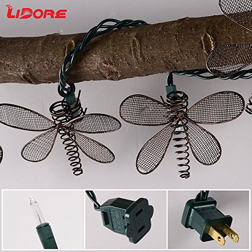 wire dragonfly string lights