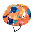 thumbnail image 2 of Pet Sun Hat with Ear Holes Adjustable Chin Strap Breathable Outdoor Headwear for Cats and Small Dogs Summer Travel 16.5 Inch, 2 of 6