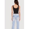 thumbnail image 4 of Women's Ditsy Floral Print Henley Tank Top, 4 of 4