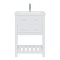thumbnail image 2 of Water Creation Viola 24" Wood Single Bathroom Vanity in Pure White/Chrome, 2 of 14