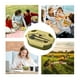 thumbnail image 5 of Utensilios de cocina, lonchera de gran capacidad con compartimentos de doble capa, moderna lonchera ovalada, portátil, calentable, con compartimentos, sin olor, fácil de limpiar, de plástico, cajas be, 5 of 6