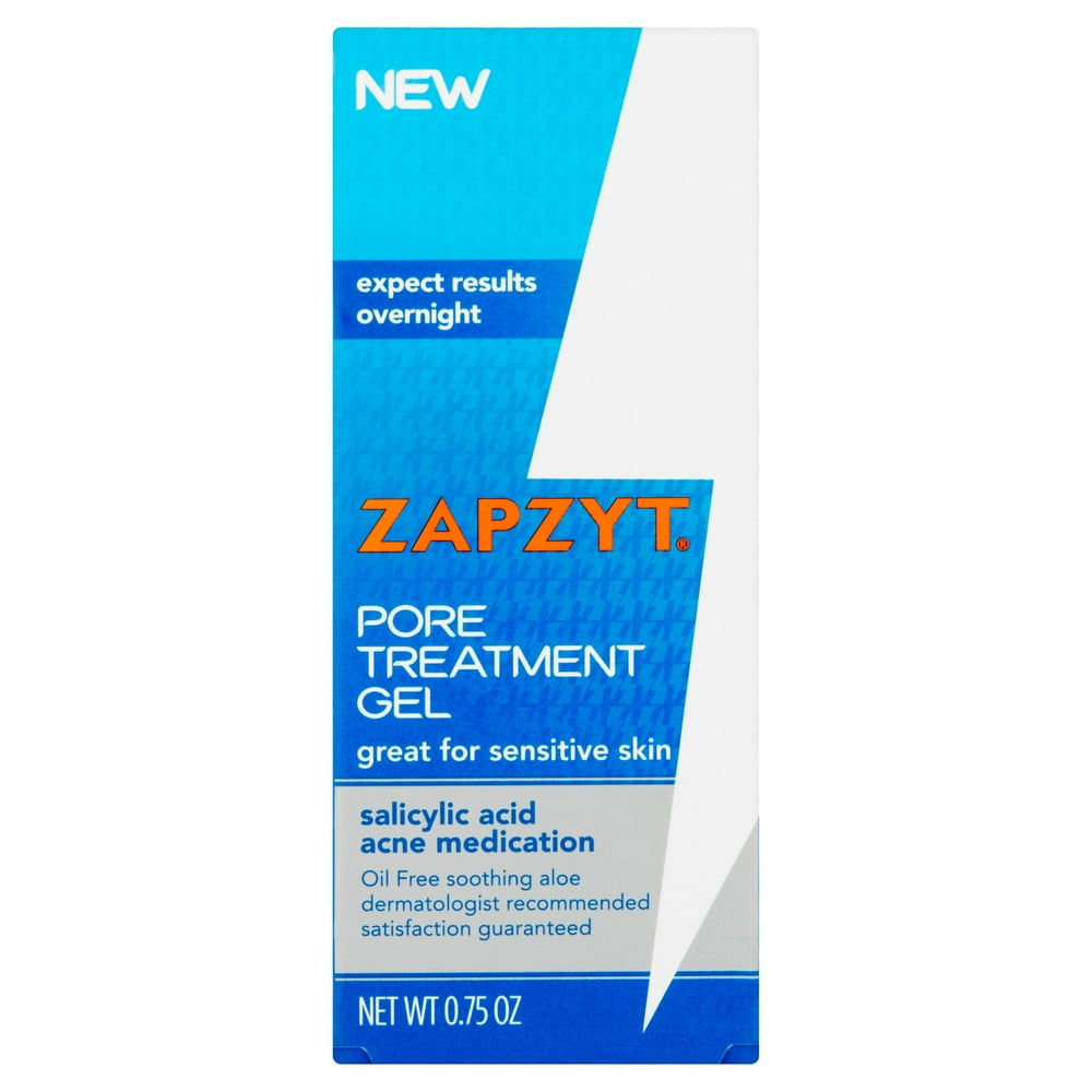 ZAPZYT Pore Treatment Gel Salicylic Acid Acne Medication 0.75 oz. Box