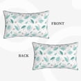 thumbnail image 4 of Kdxio Cotton Pillow Cases Pillowcases,Soft and Breathable Bedroom Pillow Cases-Leaf Print Green, 4 of 8