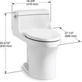 thumbnail image 6 of San Souci 1-piece 1.28 GPF Single Flush Elongated Toilet in White, 6 of 6