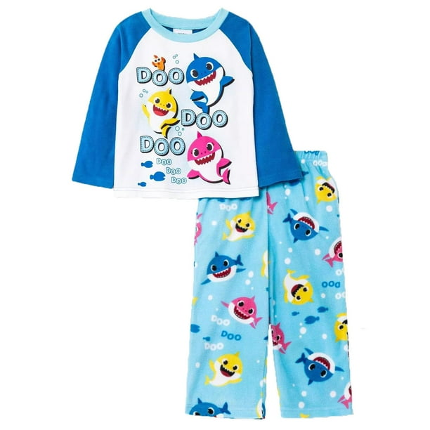 Prestigez Boys 2 Piece Pajama Set Sleepwear, Baby Shark, Blues Clues