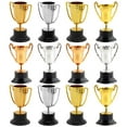 thumbnail image 3 of KAKOWELY 12 piezas de pequeños adornos decorativos para trofeos de simulación para niños, trofeo de plástico para niños., 3 of 4