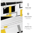 thumbnail image 5 of Yellow Shower Curtains for Bathroom Modern Abstract Shower Curtain Yellow Geometric Bathroom Decoration Polyester Fabric-72''''x72'''', 5 of 6