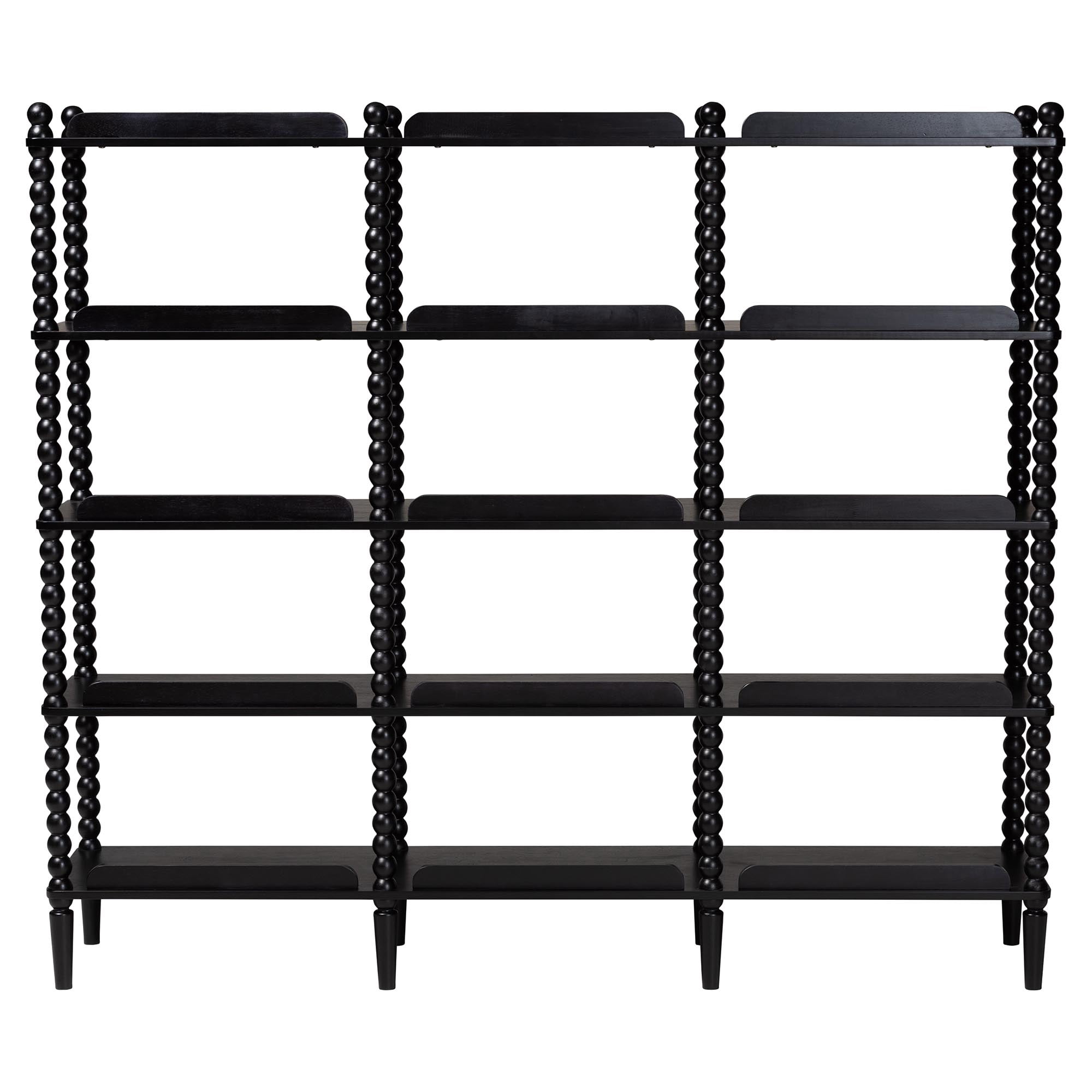 Baxton Studio Lucera Farmhouse Display shelf, 72 in., Black