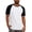 White, variant on Men Raglan Baseball Tee Short Sleeve Casual T-Shirt Fashion Basic Summer Sports Athletic Loose Fit Top